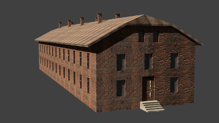 Final render of the barrack used in the T.I.M.E stories expansion.