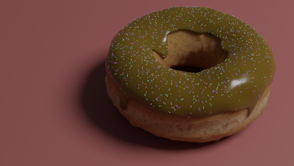 Render of a donut